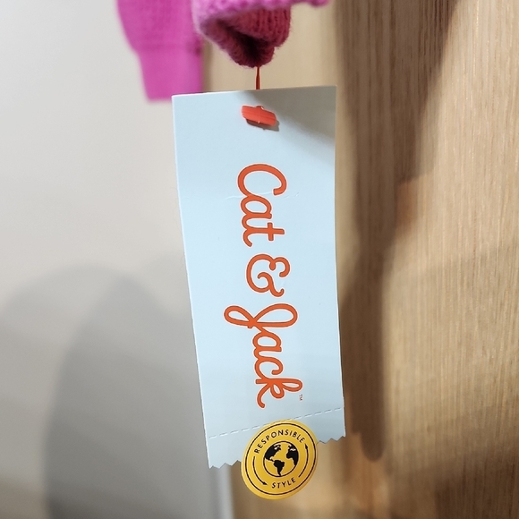 Cat & Jack Fuchsia Button-Up Sweater - Picture 2 of 9